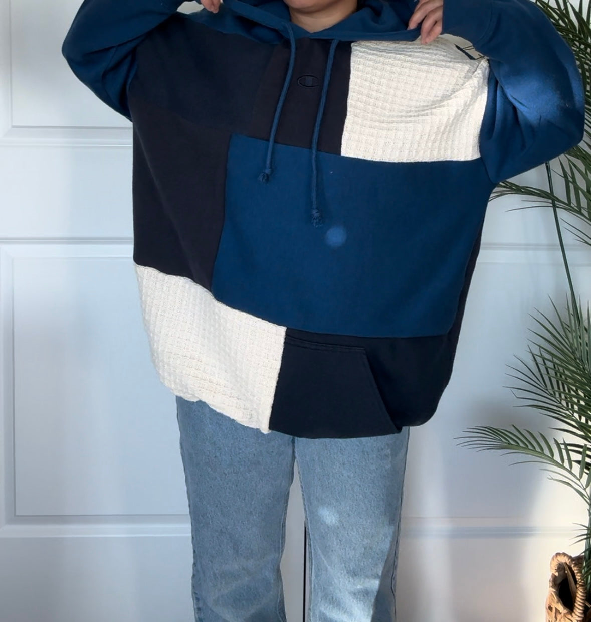 Deep Blue Reworked Hoodie