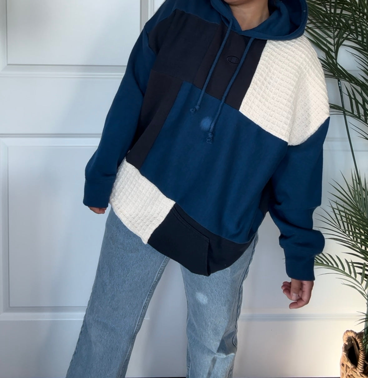 Deep Blue Reworked Hoodie