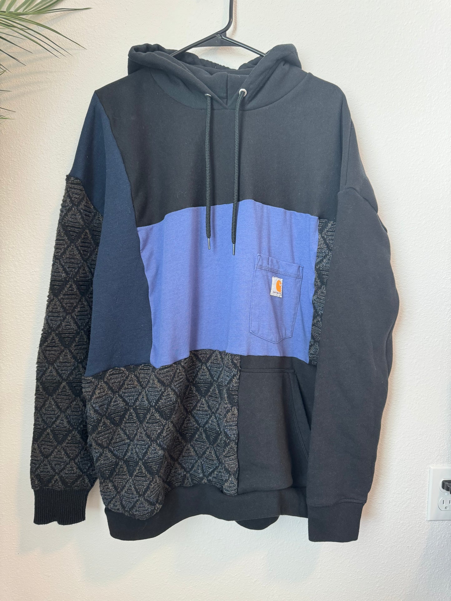 Feeling Blue Reworked Hoodie