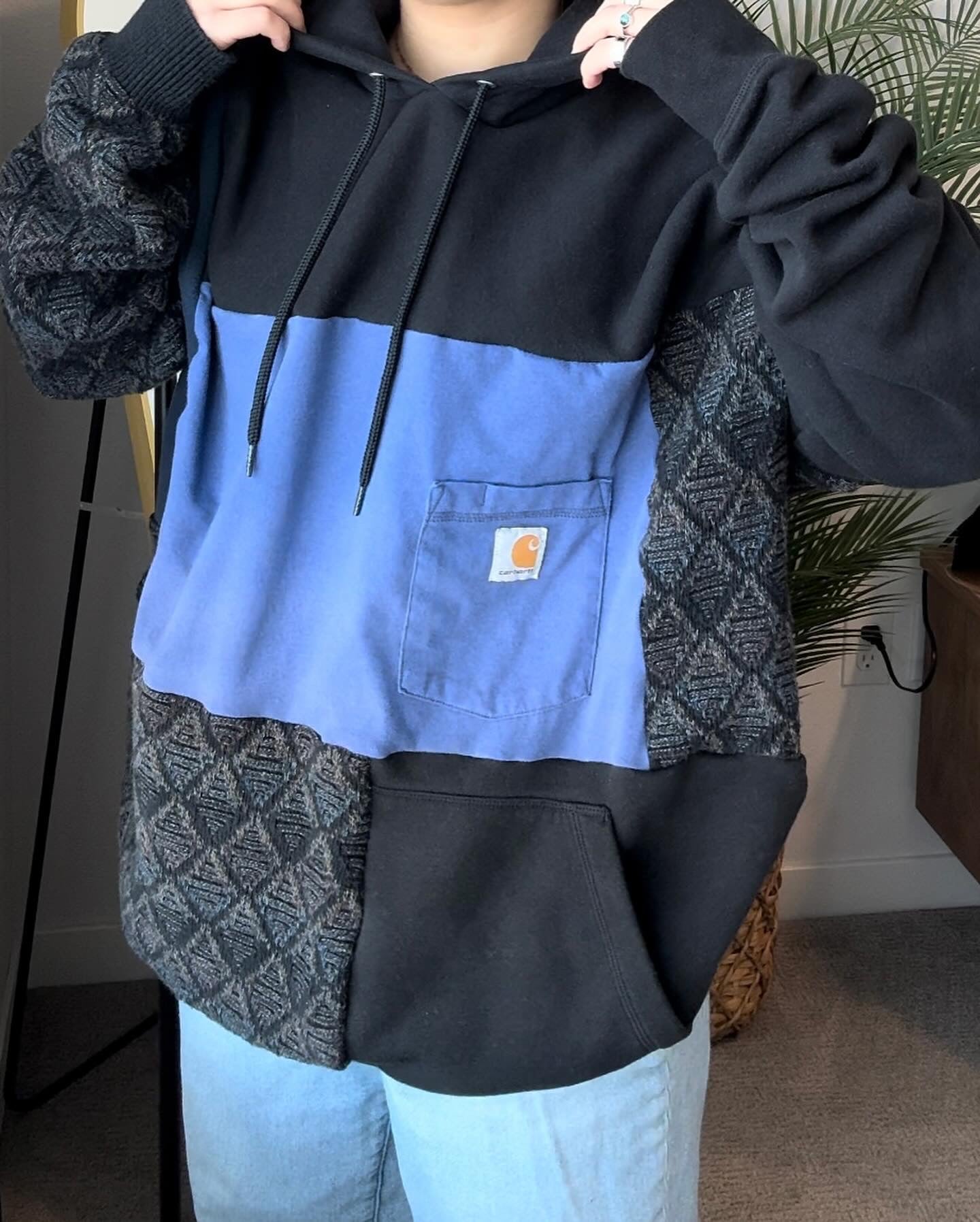 Feeling Blue Reworked Hoodie