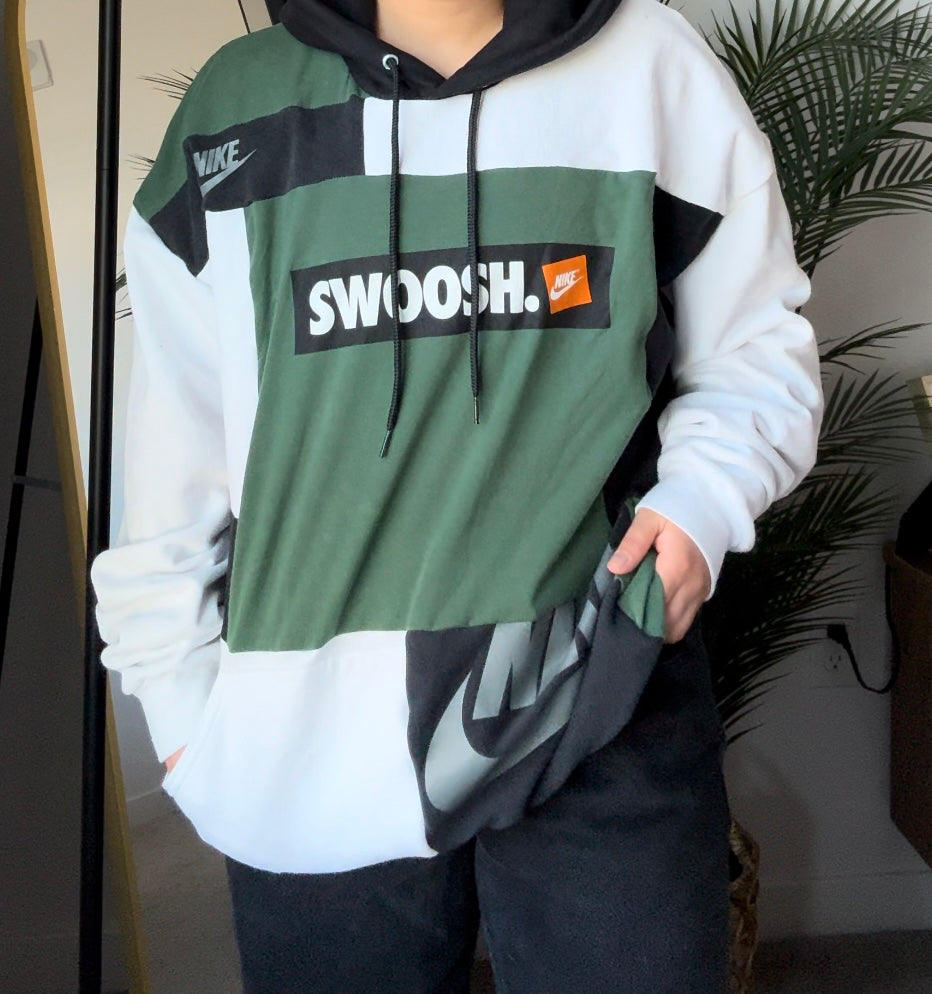 Swoosh reworked hoodie