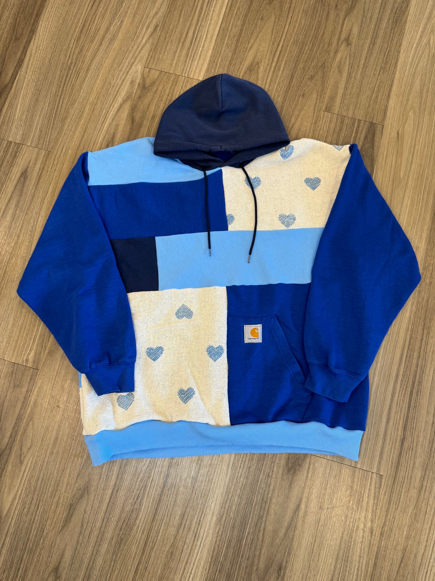 Blue Reworked Hoodie