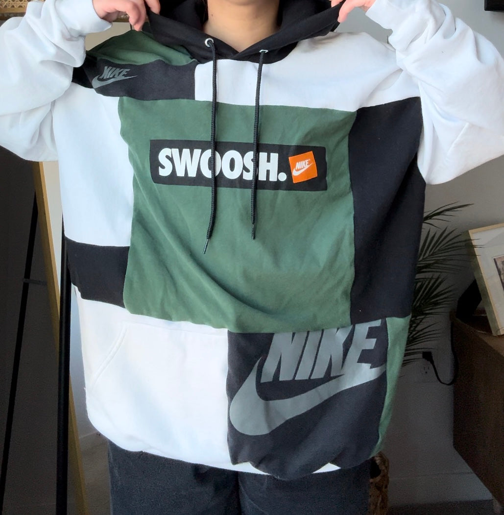 Swoosh reworked hoodie