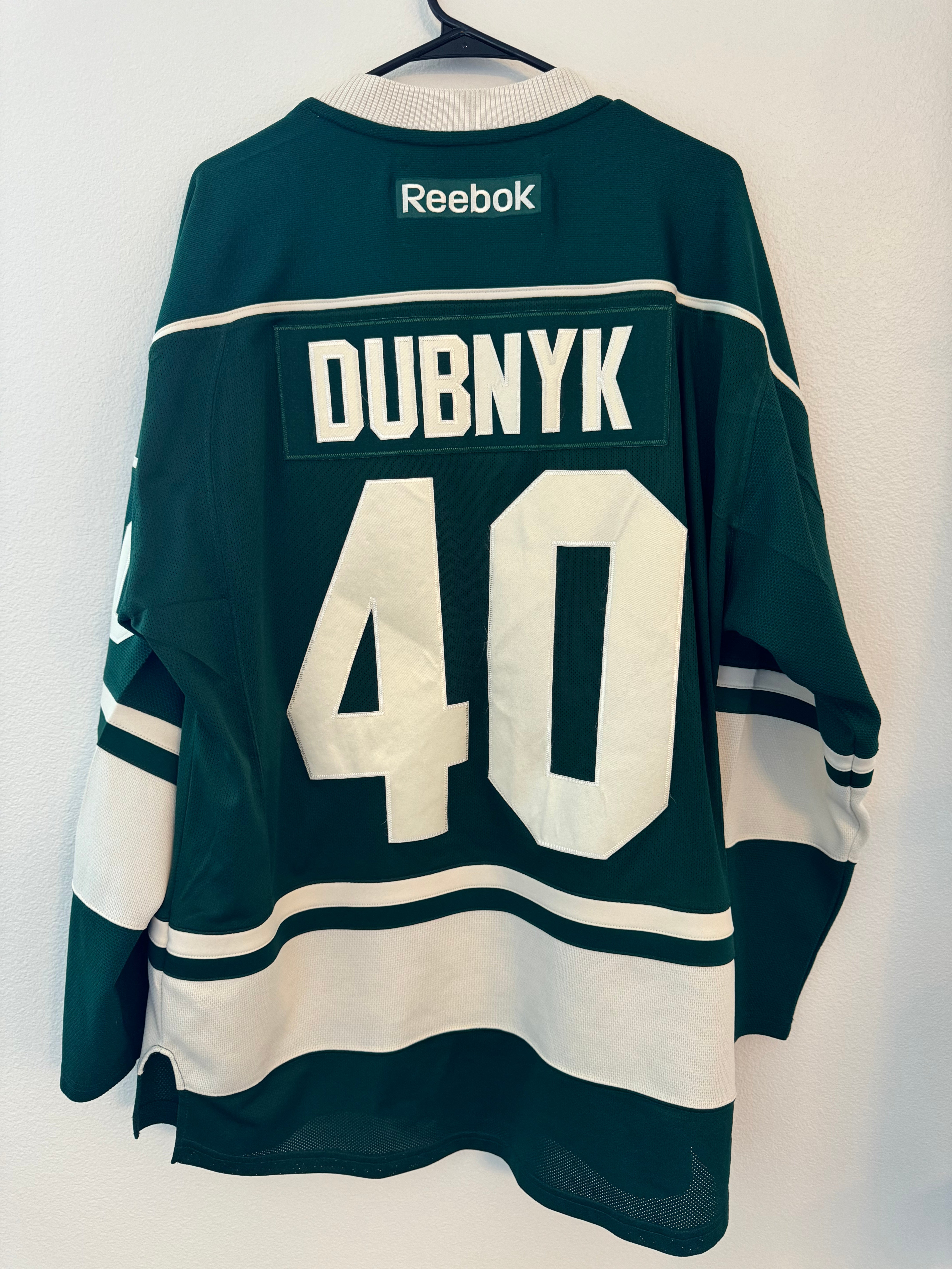 Dubnyk Minnesota Wild Jersey XL