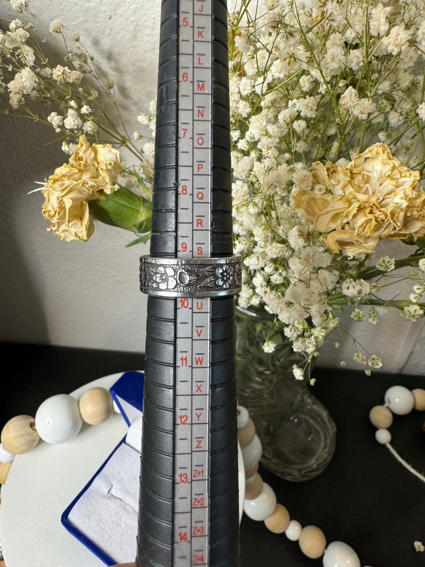 Flower Power Stainless Steel Ring
