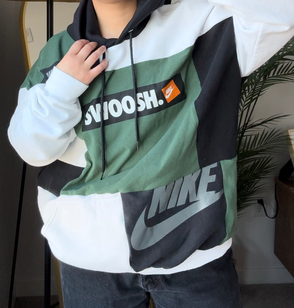 Swoosh reworked hoodie