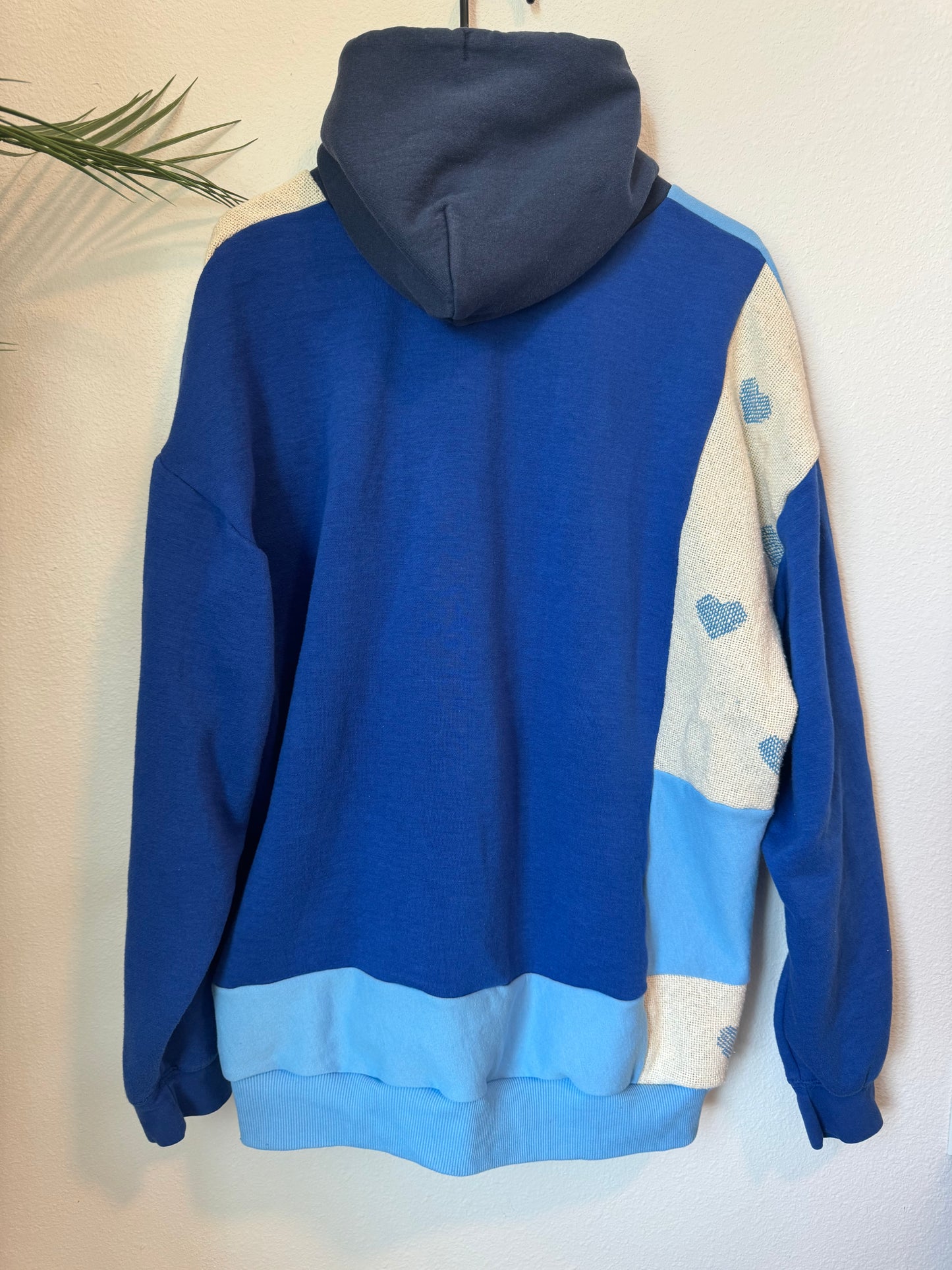 Blue Reworked Hoodie